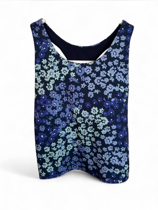 Athletic Works Tops - Athletic Works Navy Blue Floral Tank Top